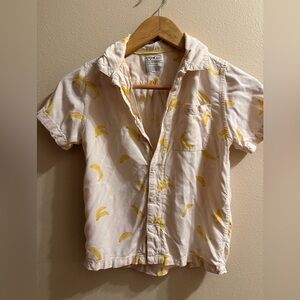 Cat & Jack Yellow Banana Print Shirt
